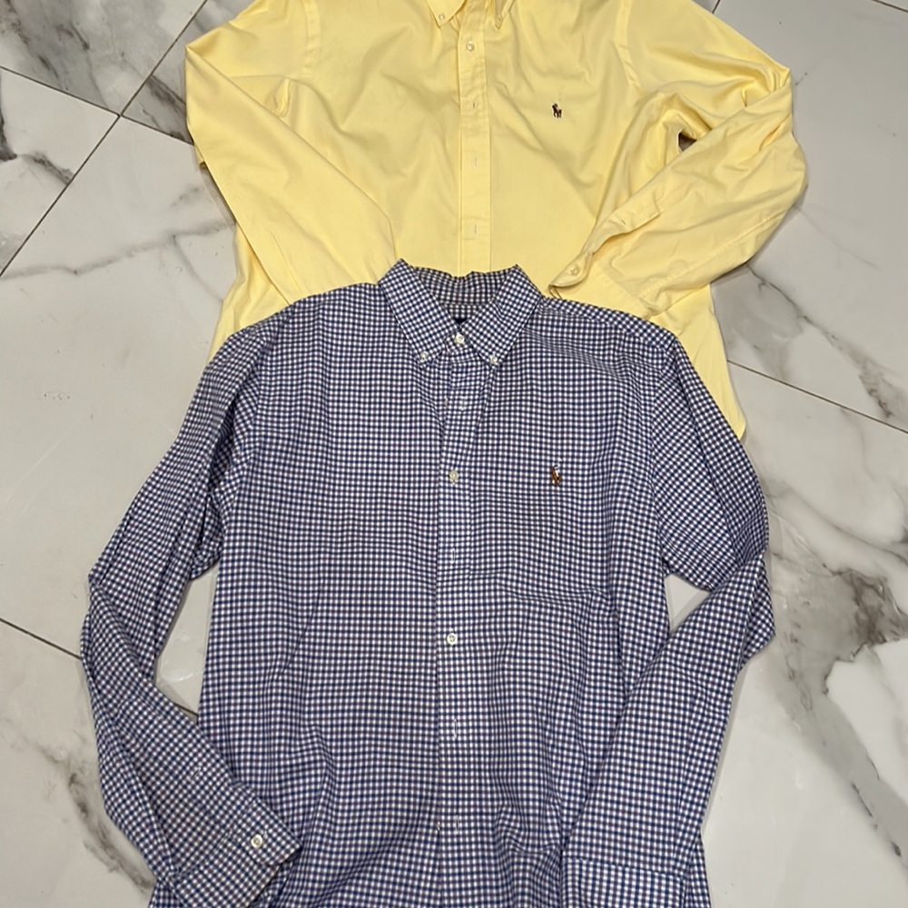 Ralph Lauren Polo Button Down Dress Shirts EUC Bundle